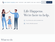 Tablet Screenshot of newcreditamerica.com